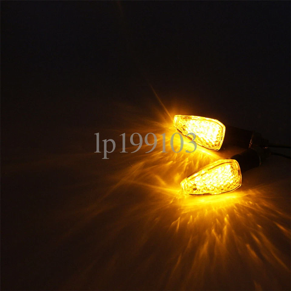 3.35"plastic LED Turn Signals Black Len For Suzuki Bandit GSF 1250S 400 600 1200 - Image 3 of 4