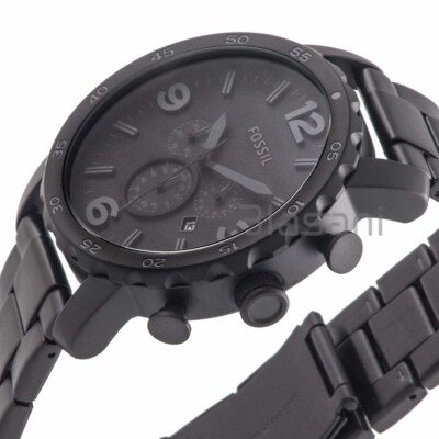 Fossil Nate JR1401 メンズ 時計 ブラック真新しい