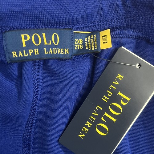 Polo Ralph Lauren Herren Sixe 2XB Double Knit Stripe Jogger Jogginghose Royalblau - Bild 3 von 14
