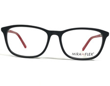 Monturas de gafas Miraflex para niños JOB C.M.BLK/M.RED negras rojas cuadradas 46-14-130