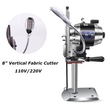 850W 8" Electric Fabric Cutter Scissors Straight Blade Cloth Cutter w/ LED Light