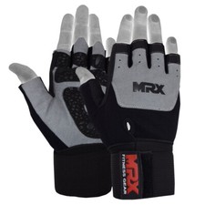MRX Weightlifting Gloves Gym Workout Weight Training Lifting Half Finger Opening