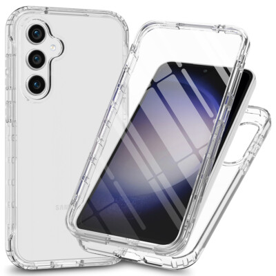 For Samsung A13 A24 A34 A14 A54 5G Built-in Screen Protector Case Slim TPU Cover