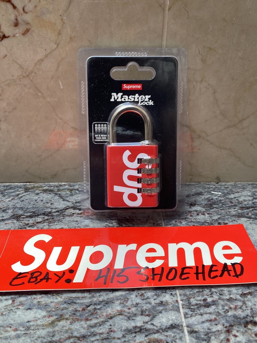 Supreme x Master Lock Numeric Combination Lock Red SS19 Brand NEW