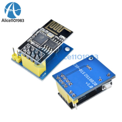 3.7V ESP8266 ESP-01S WIFI Wireless Transceiver DS18B20 Temperature Sensor Module