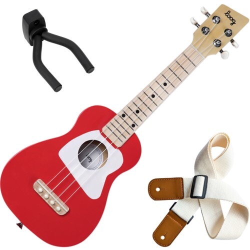 Гавайская гитара Loog для детей rot + Gurt + Wandhalter | Neu