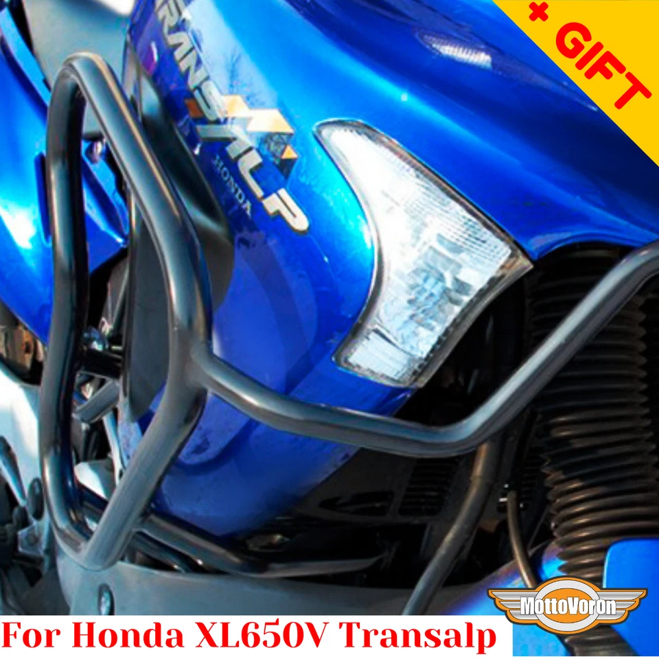 Protector de motor para Honda XL 650 V Transalp Transalp 650 barras de choque, Bonus Foto 4 de 4