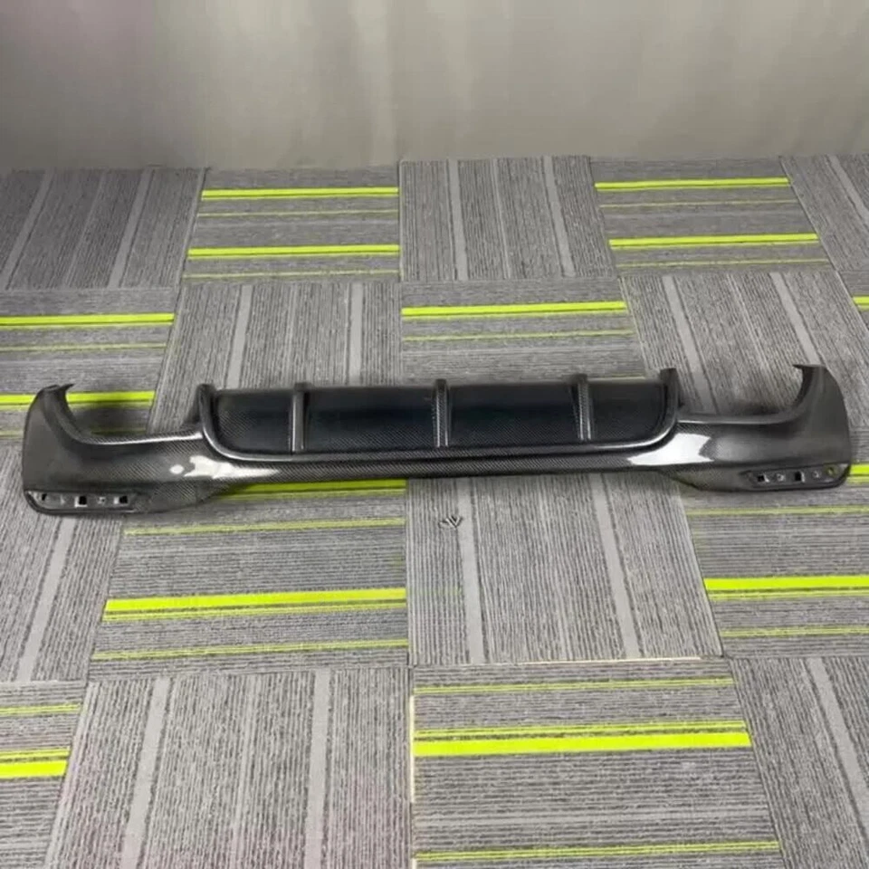 Real Carbon Fiber Rear Bumper Diffuser Fits BMW 5 Series G30 G38 M540i 2018-2022 Foto 2 de 4