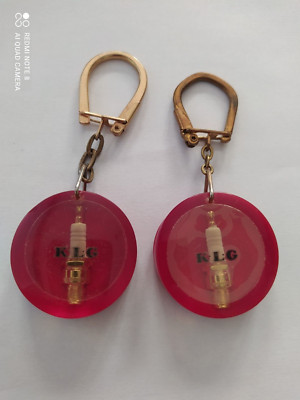 2 Schlüsselanhänger Bourbon Style Auto Kerzen K.L.G Keychain Vintage 60'