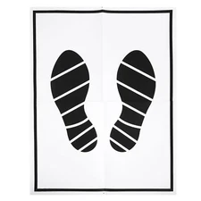 Wakauto 50pcs Protective Auto Floor MatsDisposable Paper Floor Mats Printed w...