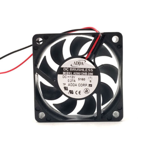 1pc Cooling Fan for ADDA AD0612HB-D90 6015 6CM 12V 0.27A Cooling Fan - Afbeelding 1 van 7