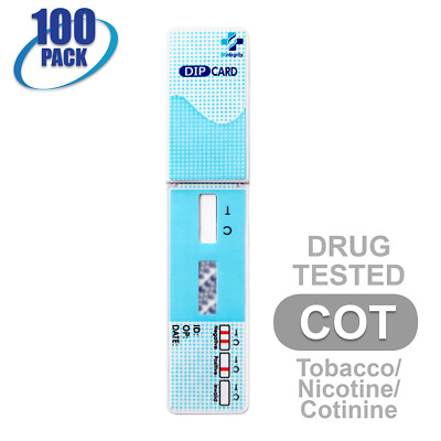Mintegrity [100pk] Cotinine (COT) Dip Card Urine Drug Test #MI-WCOT-114