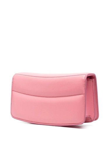 Stella McCartney S-Wave Padded Crossbody Shoulder Bag Pink Handbag Vegan Leather - Picture 2 of 5
