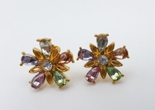 Trendy Colorful Flower Stud Earrings Christmas Party Birthday Jewelry Gift New