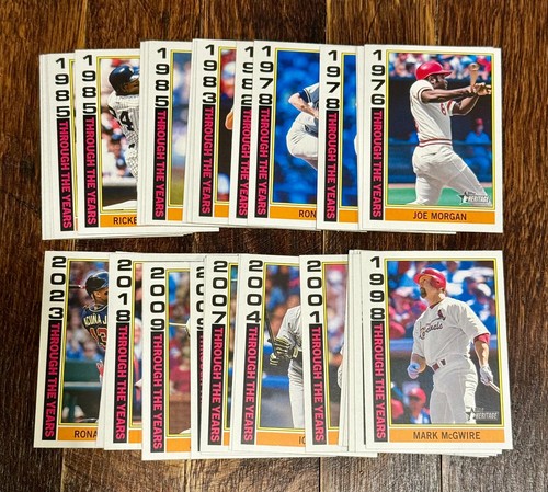 2025 Topps Heritage INSERTS PLAYER ICONS REVISITED NOTABLE AMERICANS THRU YEARS! - Picture 37 of 72