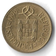 1999 Portugal 10 Escudos World Coin - KM# 633