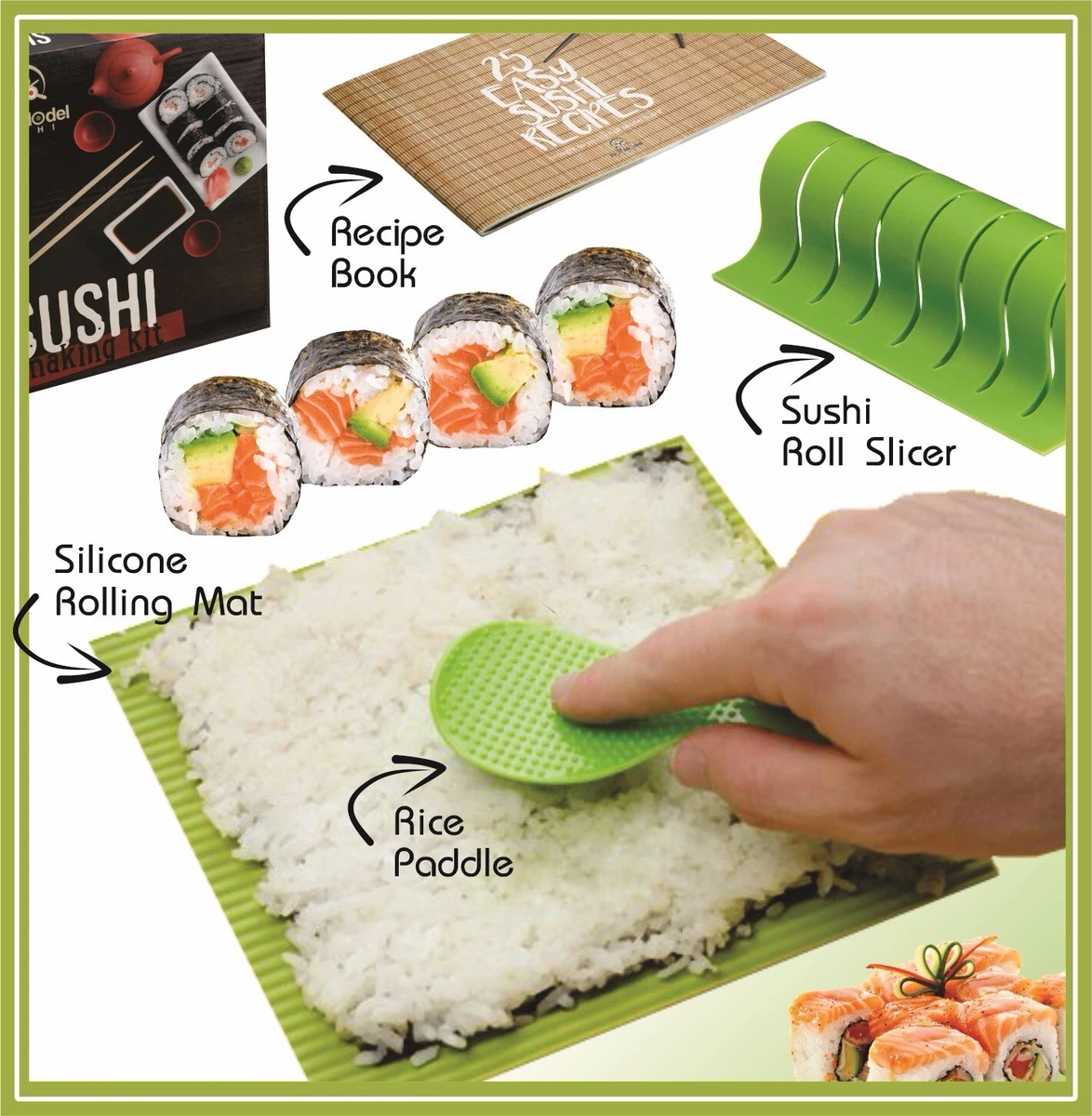 Sushi Making Kit Make Your Own Sushi (Starter Kit) Global, 57 OFF