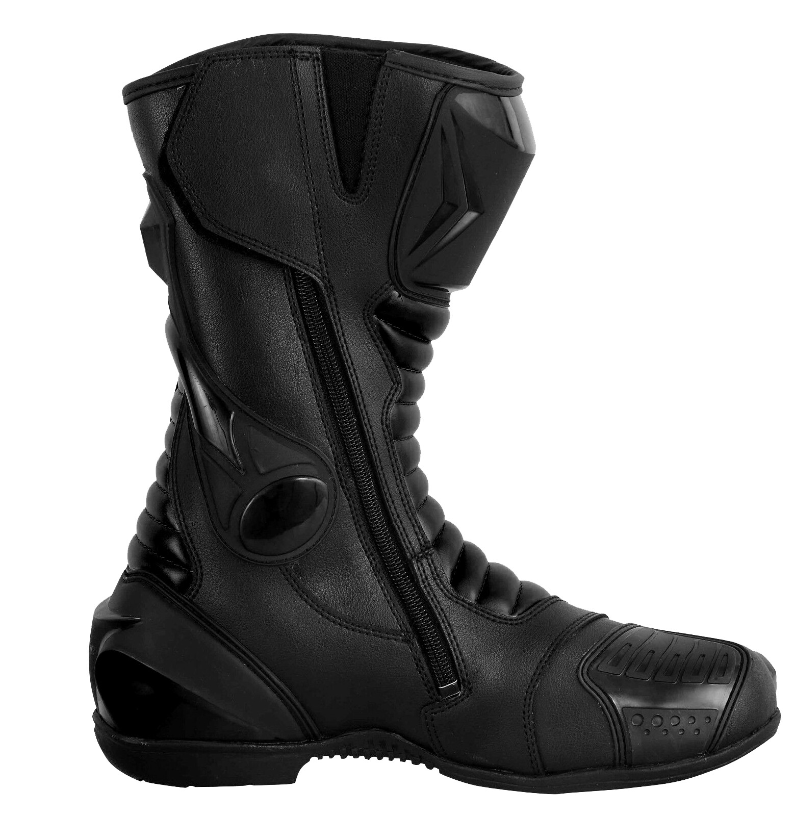 Mens Motorcycle Leather Long Boots Motorbike Racing Boots UK Shoes Size