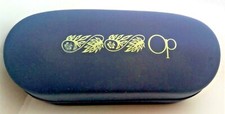 OP Ocean Pacific Eyeglasses Case - Navy Blue, Hard Plastic Case - New