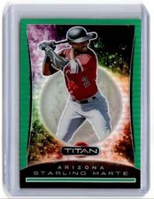 2020 Chronicles Titan Green Starling Marte /50 Arizona Diamondbacks #17