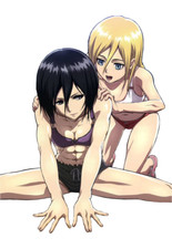 Mikasa Waifu Attack on Titan Weatherproof Anime Sticker 6" Car Decal