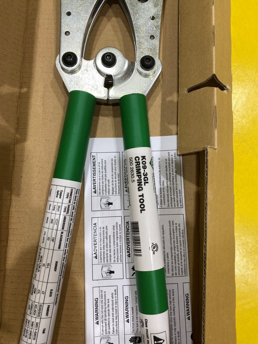 GREENLEE K-Series Crimping Tool 3/0-400 , Part No. K09-3GL | eBay