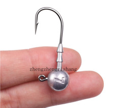 20Pcs Unpainted Fishing Jig Heads Round Ball Set Jig Head Hooks 1/8oz-1/2 Oz