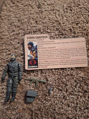 Gi Joe Cobra Saboteur Firefly 1984