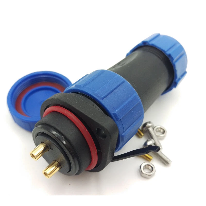 SP21 2Pin Waterproof Electrical Wire Connector,Circular Connector Plug Socket - Image 3 of 4