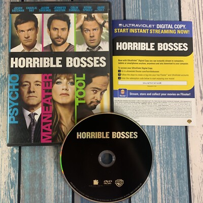 Horrible Bosses (DVD, 2011) Jason Bateman, Charlie Day, Jason Sudeikis -COMPLETE