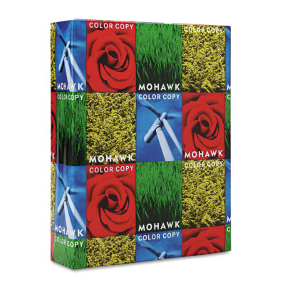Mohawk 54301 94 Bright 8.5'' x 11'' Paper & Cover Stock - PC White (500/RM) New
