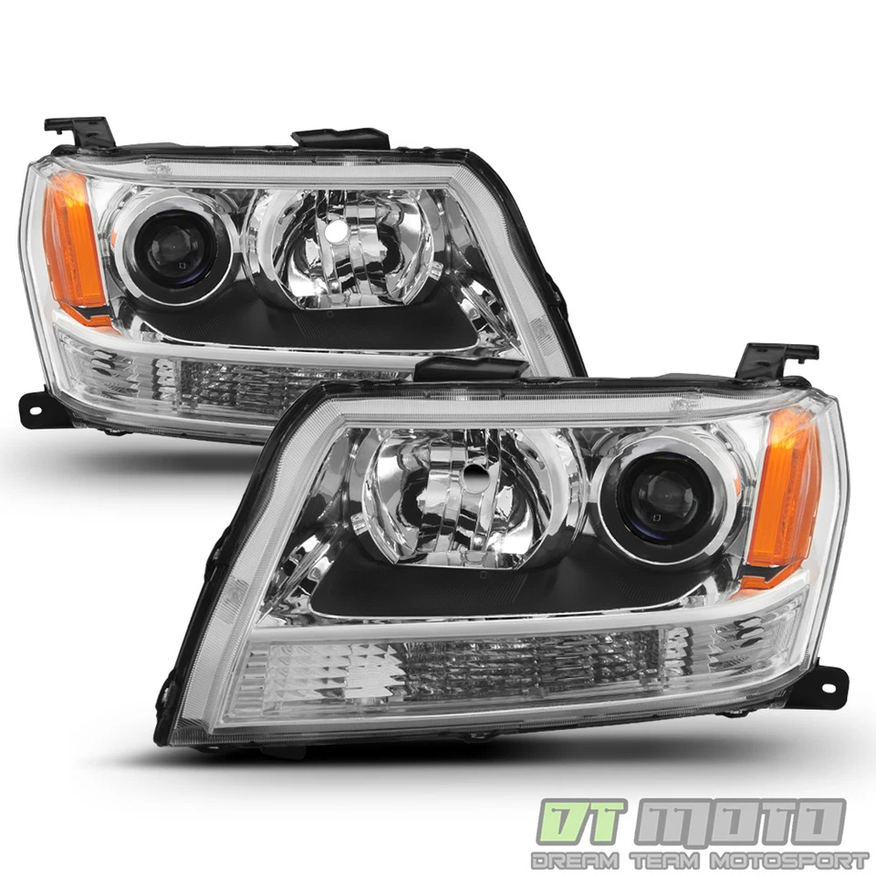 2006 2007 2008 Suzuki Grand Vitara Headlights Headlamps Aftermarket Left+Right - Image 2 of 4