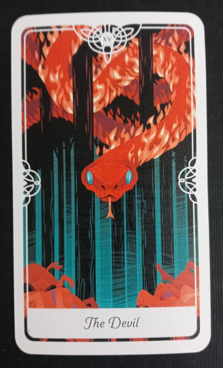 Tarot of the Divine by Yoshi Yoshitani Tarot Card XV The Devil | eBay