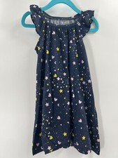 J. Crew Crewcuts Girl s Ruffled Cap Sleeve Nightgown Navy Stars Size 2 NWT