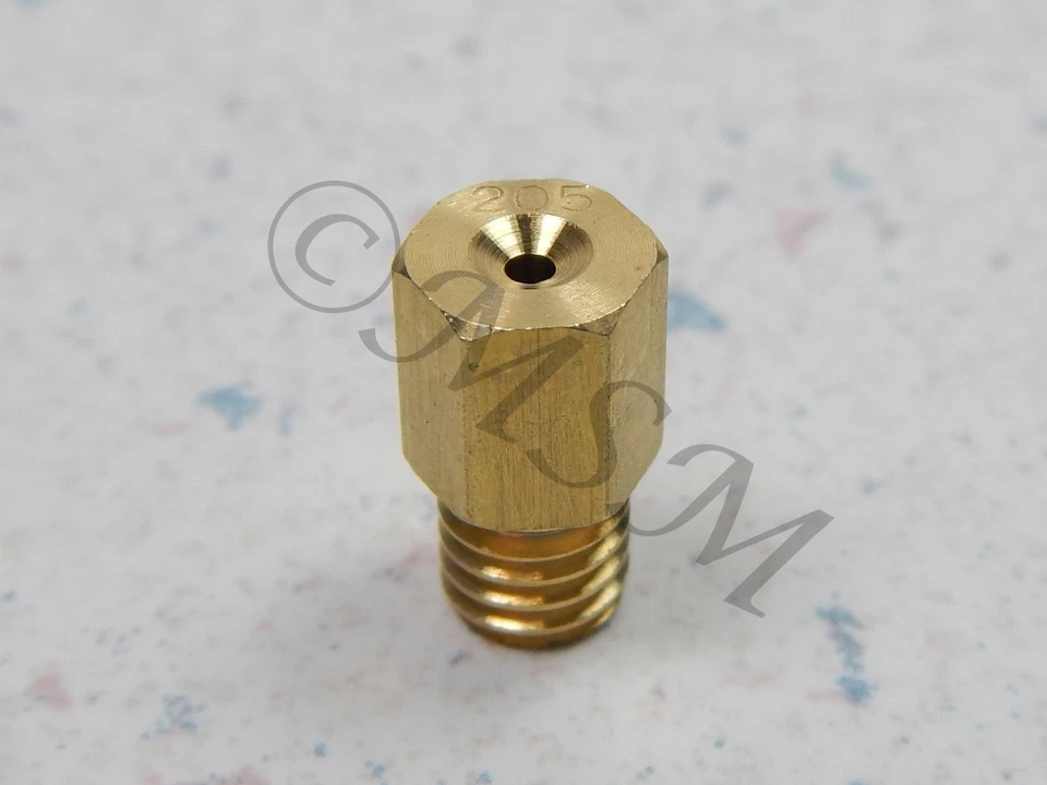 HONDA KAWASAKI 全新 K&L MIKUNI 汽化器 4/042 大号 HEX 主喷气机 #205 18-4430 — 第 2/4 张图片