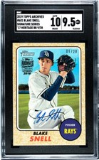 2019 Topps Archives Signature Series #601 Blake Snell	 SGC 9.5 Auto 9/28 Buyback