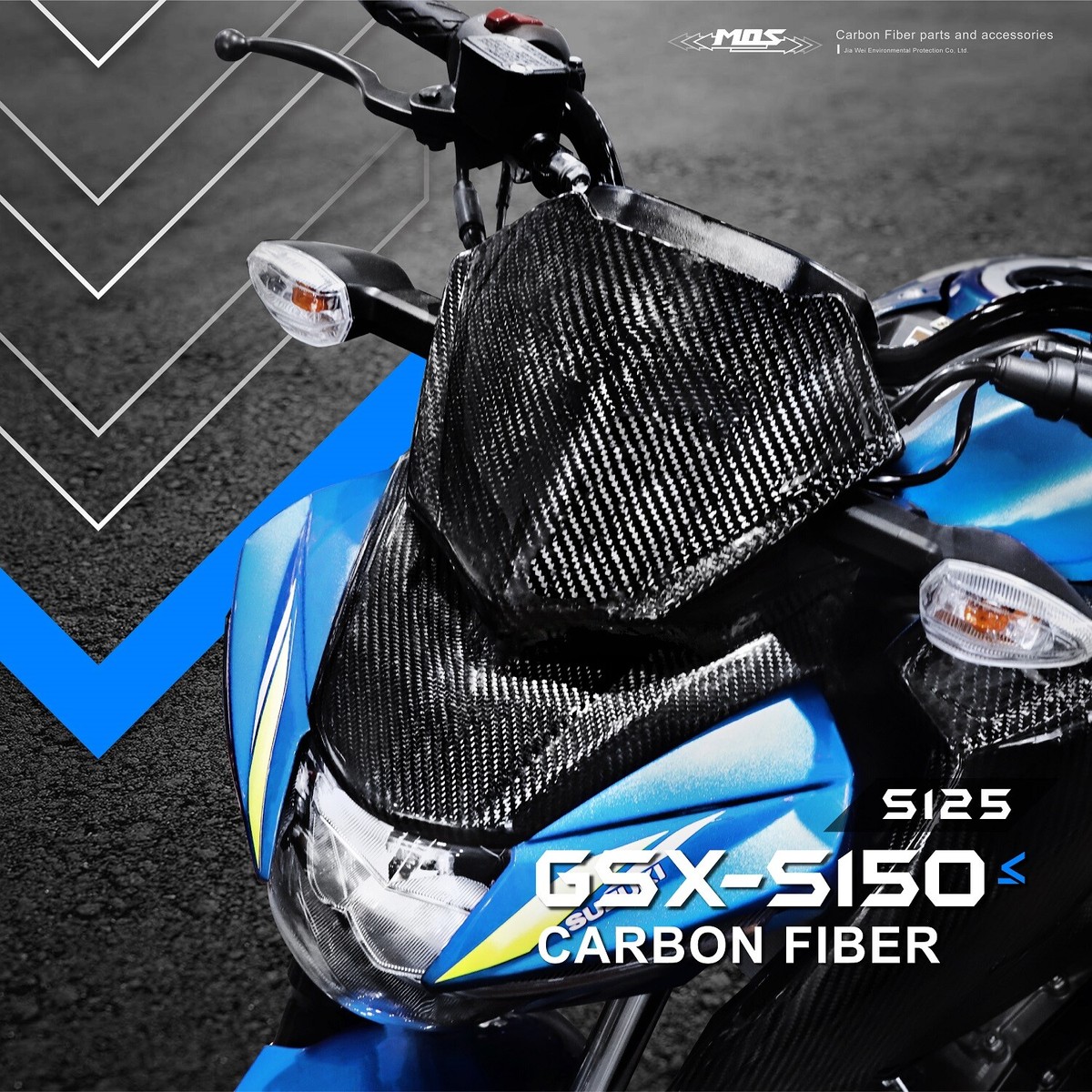 MOS Carbon Fiber Parts and Accessories for Suzuki GSX S150 S125 2017-2022