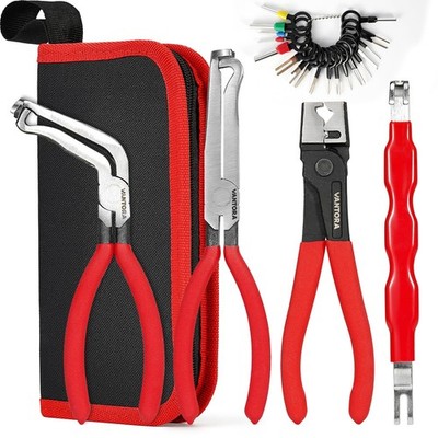5 Piece Automotive Electrical & Hose Clamp Repair Tool Set for Car Wiring & F...