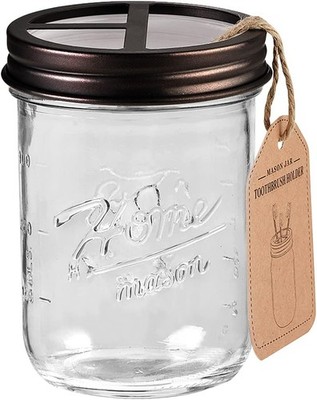 Mason Jar Toothbrush Holders, Bathroom Accessories, Bathroom Essentials,