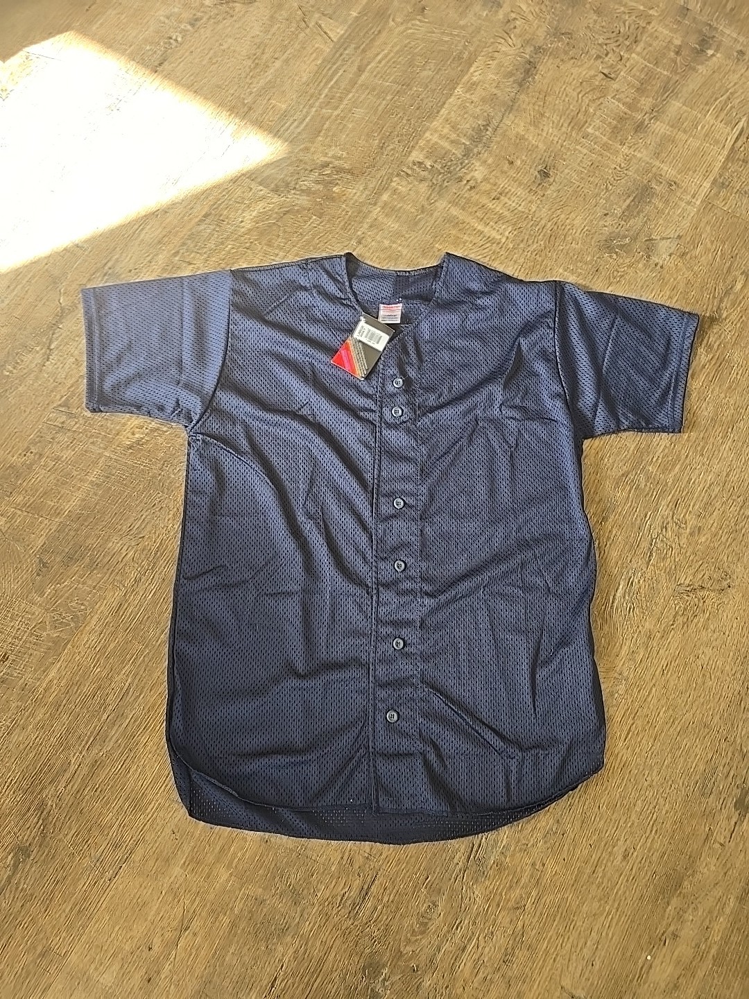 Vintaged Wilson Champro Sports Baseball Button Down Mesh Navy Jersey Sz L Nwy