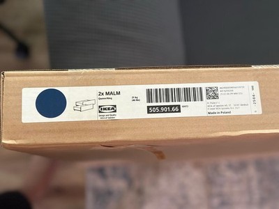 IKEA MALM Underbed Bed Storage Drawers 2-Pack Blue 505.901.66