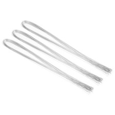 3Pack/120Stk 32" 24 Gauge Draht Blumenstrau&szlig; Basteldraht Papiertuch Silber