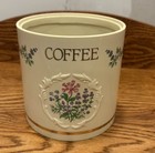 Lenox Spice Garden Coffee Canister 1993 Fine Porcelain Floral Ivory — photo 3