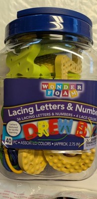 Wonder Foam Lacing Letters & Numbers