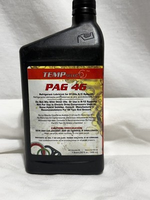 Air Conditioning Compressor Oil PAG 46 1 qt 946ML Air Conditioning Oil for R134a