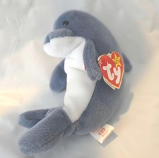 Ty Beanie Baby Waves 7-inch Plush Toy Stuffed Animal with Tag