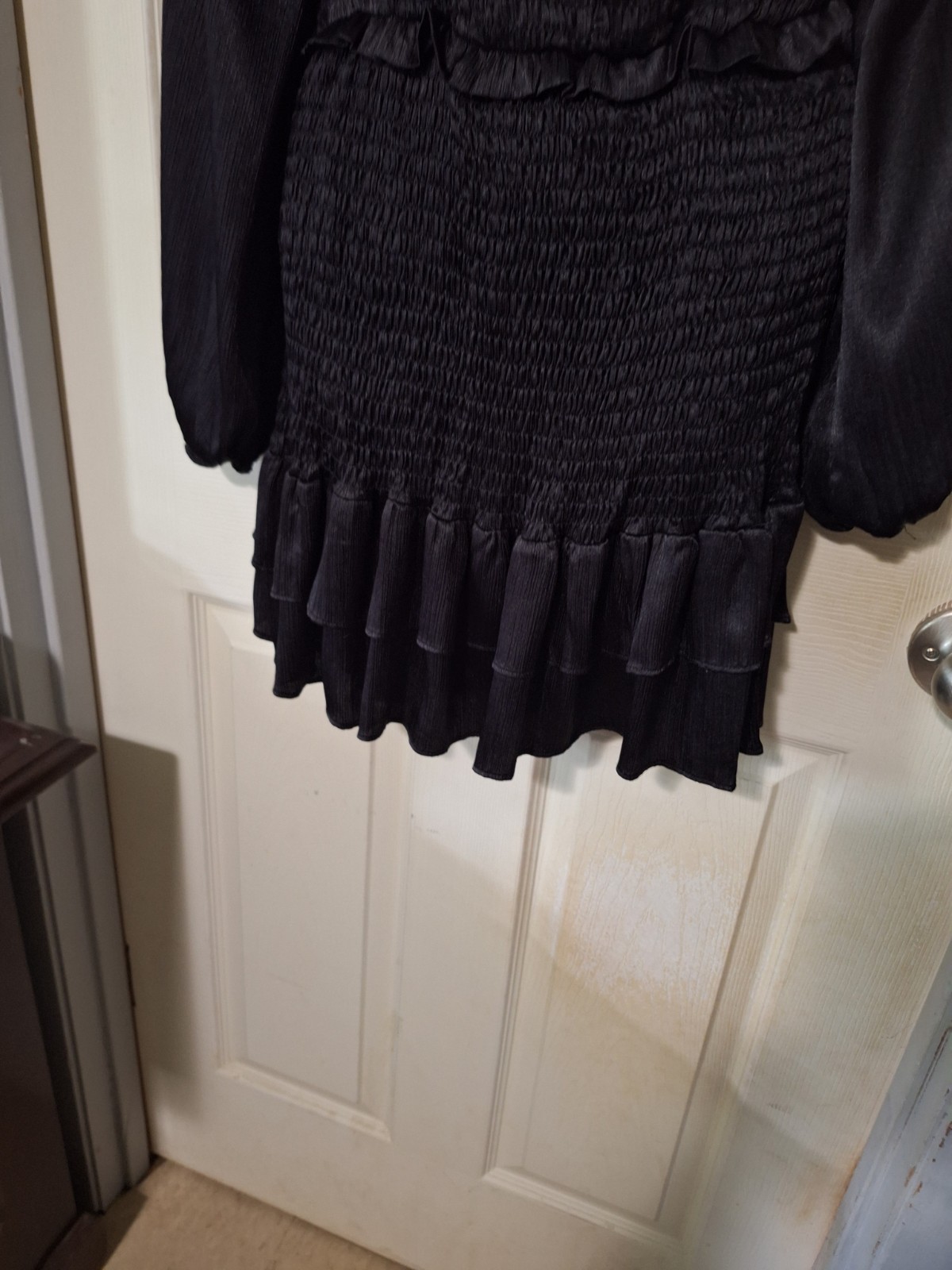 LONG SLEEVE SOLID DRESS - image 4