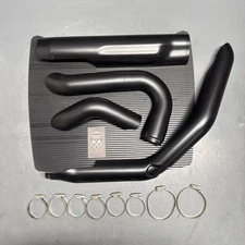 2017-2023 HARLEY TOURING M8 ELECTRA ROAD STREET GLIDE BLACK EXHAUST HEAT SHIELDS