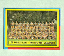 1986 Topps Football Box Bottom Card Los Angeles Rams No Number Near Mint