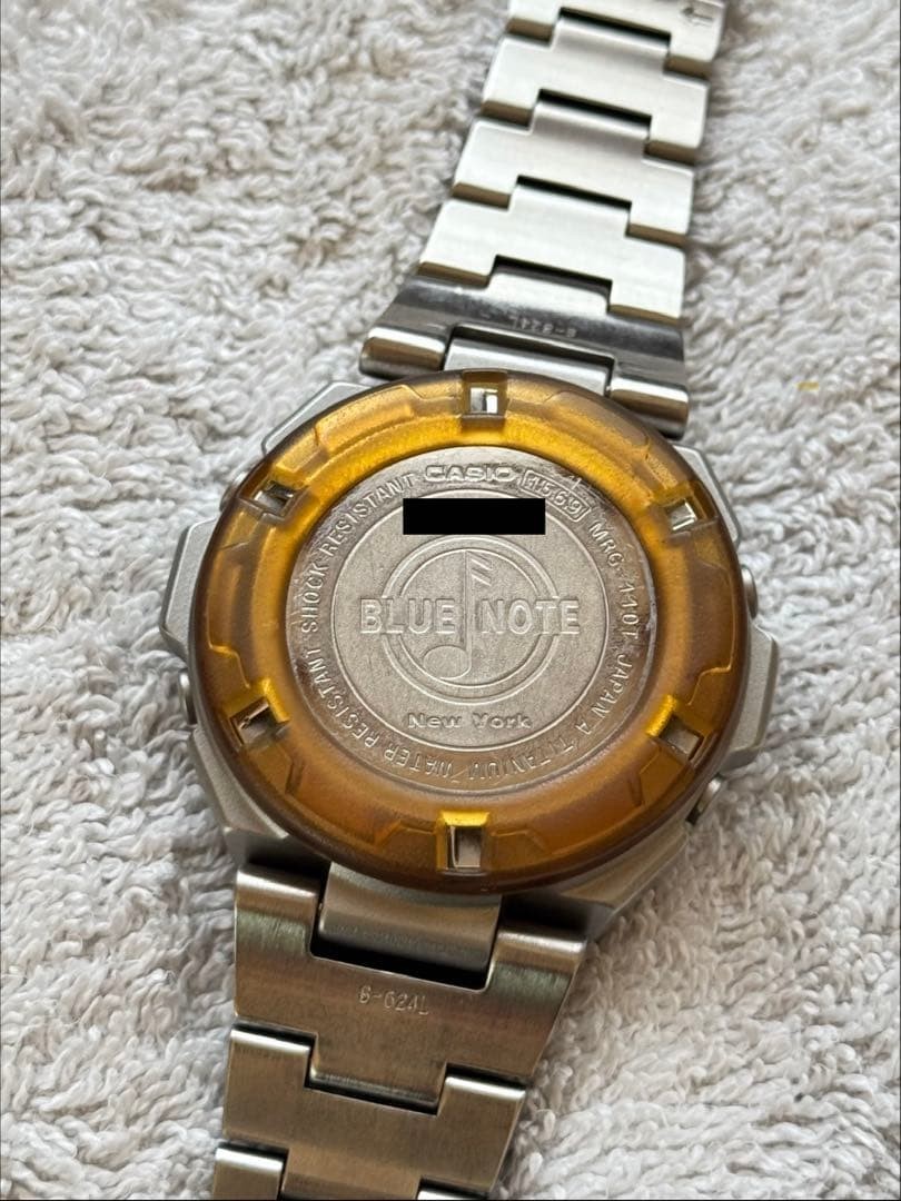 Casio G-SHOCK MRG-110TBN Blue Note Titanium Watch True Blue Dial